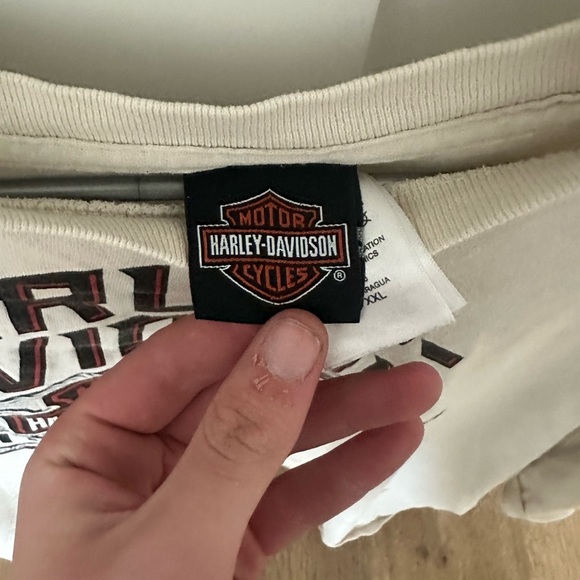 Harley-Davidson Cream T-Shirt for Men - Picture 2 of 4